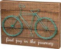 11" X 15" 'Find Joy in the Journey' Decorative Bicycle String Art Plaque