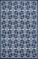 59" x 39" Bentley Denim Lucia Outdoor Rug