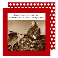 5" Square Jingle All the Way Paper Beverage Napkin