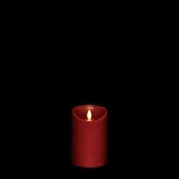 4" Red LED Moving Flame Pillar Candle