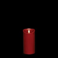 6" Red LED Moving Flame Pillar Candle