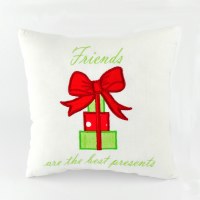 10" Square Friends Are The Best Presents Pillow
