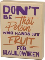6" x 8" Fruit for Halloween Plaque Decoration