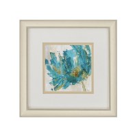 12" Square Blue Infusion 2 Framed Print Under Glass