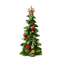 6"  Green Christmas Tree with 8 Pointed Star Figurine