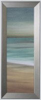 42" x 18" Beach Horizon In Silver Frame