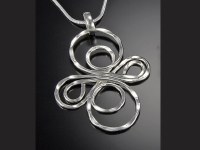 18" Silver Infinity Loop Necklace
