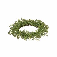 6.5" Opening Faux Large Green Baby Grass Candle Ring or Wreath