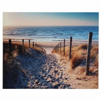 16" x 20" Multicolor Peaceful Beach Path Canvas