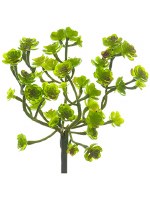 9" Faux Green Artificial Sedum Succulent Spray