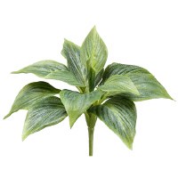 8" Green Artificial Hosta Bush