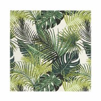 18" Square Green Tropical Palm Leaf Cloth Napkin