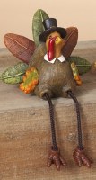 7" Male Turkey Shelf Sitter Fall and Thanksgiving Decoration