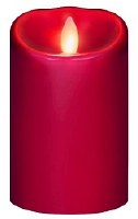 3" x 5" Red LED Mirage Pillar Candle