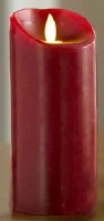 3" x 7" RED LED Mirage Pillar Candle