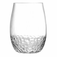 10 oz Clear Acrylic Hammered Stemless Wine Tritan