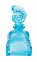 5.5" Small Glass Blue Bottle with Shell Stopper