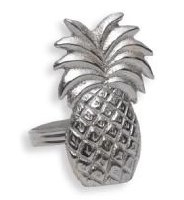 2" Aluminum Pineapple Napkin Ring