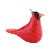 6" Red Glass Cardinal