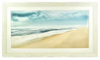 29" x  49" Beach Landscape Gel Textured Print with No Glass