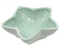 4" Green Ceramic Starfish Dish