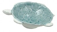 5" Blue Ceramic Turtle Bowl