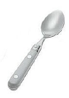 5" White  Le Prix Stainless Steel Spoon