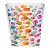 20 oz Satin Pearl Acrylic Rainbow Cooler Glass
