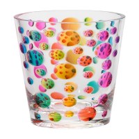 14 oz Satin Pearl Acrylic Rainbow Rocks Tumbler