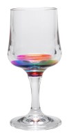 8 oz Reflections Acrylic Rainbow Wine Glass