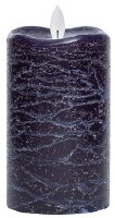 3" x 5" Frosted Navy LED Mirage Pillar Candle