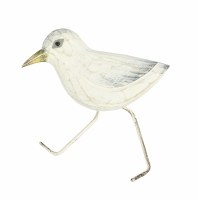 7" Whitewashed Sandpiper Plaque