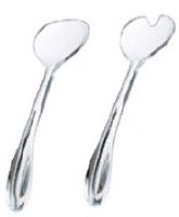 10" Arc Clear Acrylic Salad Servers