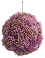 4" Faux Mauve Sedum Orb