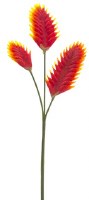 37" Faux Orange Heliconia Spray