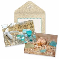 Box of Ten, Seaglass and Shells Note Cards