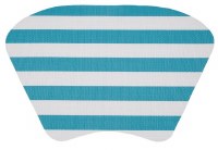 11" x 18" Aqua Cabana Stripe Wedge Placemat