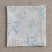 20" Square Multicolored Beachcomber Shell Cloth Napkin