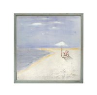 32" Square Beach Chair Prinred on Screen with Embellishments