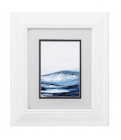 14" x 12" Big Blue Wave Framed Under Glass