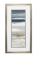 26" x 14" Beach Full Wave Horizon Framed Under Glass