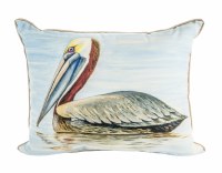 15" x 19" Summer Pelican Indoor and Outdoor Pillow
