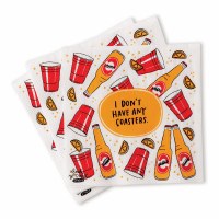 5" Square I Don't Have Any Coasters Beverage Napkins