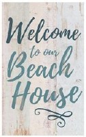 17" x 11" Whitewash Welcome Beach House Wall Plaque