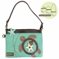 8" Green Sea Turtle Mini Crossbody Purse