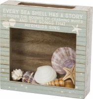 10" Square Songs That Mermaids Sing Wood Holder