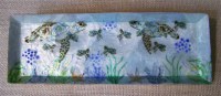 3" x 10" Multi Colored Capiz Sea Turtle Tray
