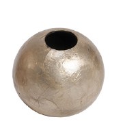 3.5" Round Gold Capiz Ball Vase