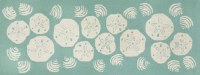 2 ft. x 5 ft. Aqua Sand Dollar and Shell Runner Toss Rug