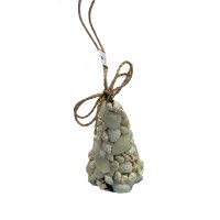 5.5" White Shell Tree Ornament